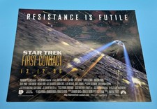 Listing image for Original 1996 Star Trek First Contact Film Cinema Lobby A3 Preview Movie Poster