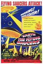 Listing image for VINTAGE FLYING SAUCERS UFO MOVIE POSTER A4 PRINT