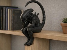 Listing image for The Thinking Alien Shelf Sitter | Sci-Fi Desk Decor Multi Colour