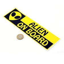 Listing image for Alien On Board Funny Car Window Bumper Laptop Sticker Paul Movie Vinyl Decal