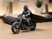 Listing image for Darth Vader Riding Motorcycle 3D Printed Star Wars Figure Collectible Decor