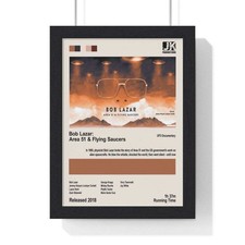 Listing image for Bob Lazar: Area 51 & Flying Saucers UFO Movie Poster - Intriguing Documentary