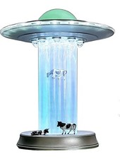 Listing image for UFO Model Cow Abduction Alien Decoration Area 51 UFO Lamp Spacecraft Space Lover