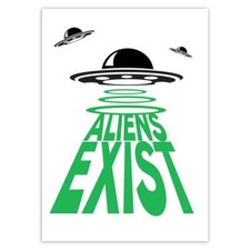 Listing image for Gift Sticker : Flying Saucers Aliens Exist Ufo Area 51 Research Science Fiction