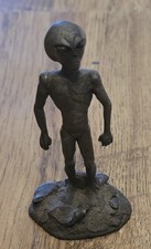 Listing image for Style Grey Alien Figurine Sci-Fi Collectible Statue Cold-Cast Bronze Finish
