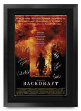Listing image for Backdraft Movie Film Poster Cast Signed Printed Autograph A3 Framed Memorabilia