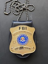 Listing image for FBI Replica Metal Badge with Holder, for Cosplay, Movie Prop, and Collectors,