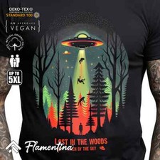 Listing image for Alien Abduction Mens Tshirt UFO T-Shirt Area 51 Space Invasion Galaxy Tee E263