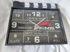 Listing image for Steven Spielberg - JAWS - Clapperboard Clock Film memorabilia - 1:1 Scale