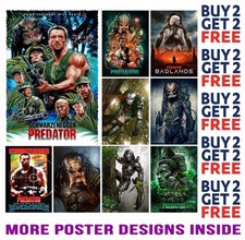 Listing image for PREDATOR / BADLANDS / ALIENS POSTER ART PRINTS A4 A3 SIZE - BUY 2 GET ANY 2 FREE