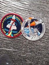 Listing image for X2 NASA Shuttle Mission Sew-on Embroidered Badges