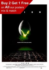 Listing image for Alien 1979 Movie Poster A5 A4 A3 A2 A1
