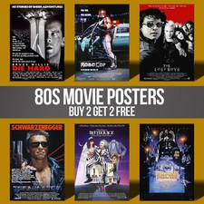 Listing image for 80s Movie Posters Wall Art Classic Vintage Film Cinema Picture Poster Prints