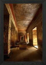 Listing image for Temple of Seti I Framed Wall Art Poster Canvas Print Picture
