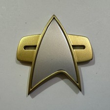 Listing image for Star Trek DS9 & Voyager Replica Combadge - Screen Accurate Prop - UPGRADED