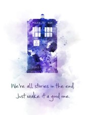 Listing image for ART PRINT Tardis inspired Quote, Dr Who, Science Fiction, Wall Art, Gift