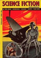 Listing image for Science Fiction Adventures 1953 Vintage Robot Pulp Magazine Cover Poster 24x36